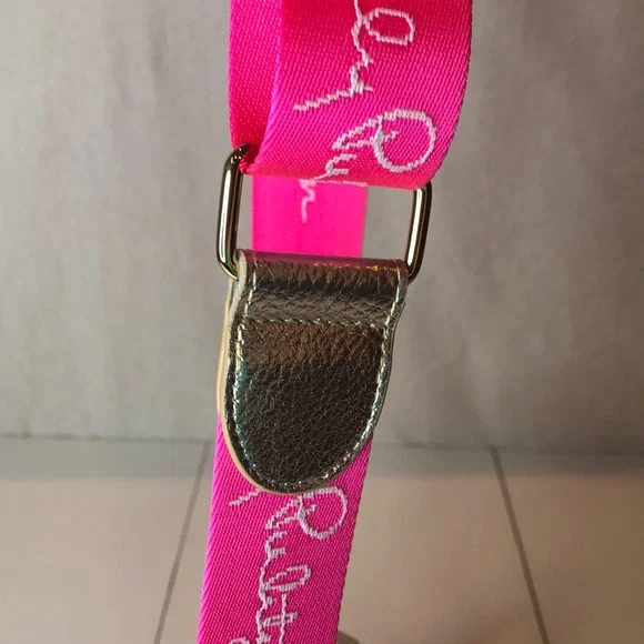 SALE! NWT LILLY PULITZER Giavanna Neoprene Bright Pink Crossbody Bag Great Gift - Picture 6 of 14